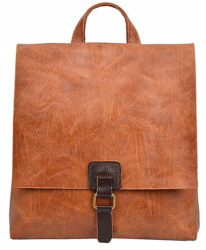ANDREA MASSI Backpack Women's Bag ECO LEATHER A4 brown Brand no brand