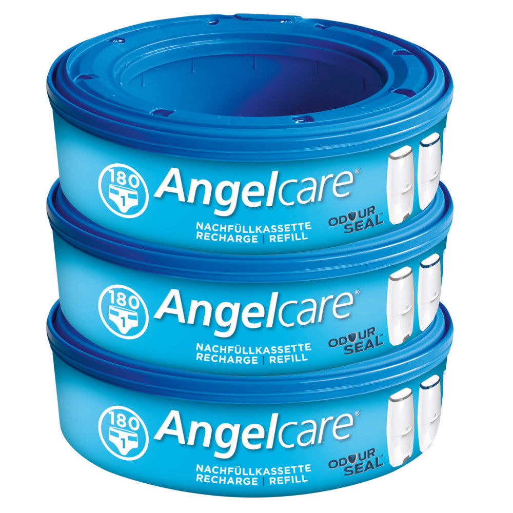 ANGELCARE CARTRIDGES REFILL FOR BASKET CONTAINER FOR USED DIAPERS BAGS x3