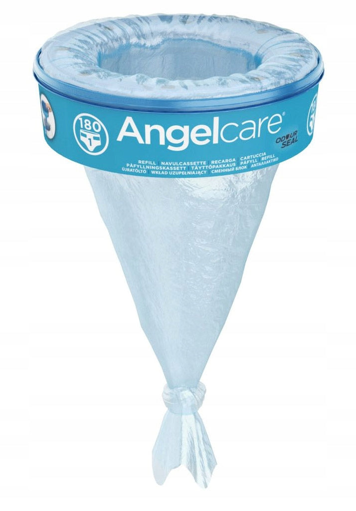 ANGELCARE DIAPER BASKET BIN REFILLS BAGS LARGE STOCK 12PACK Manufacturer code AngelCare