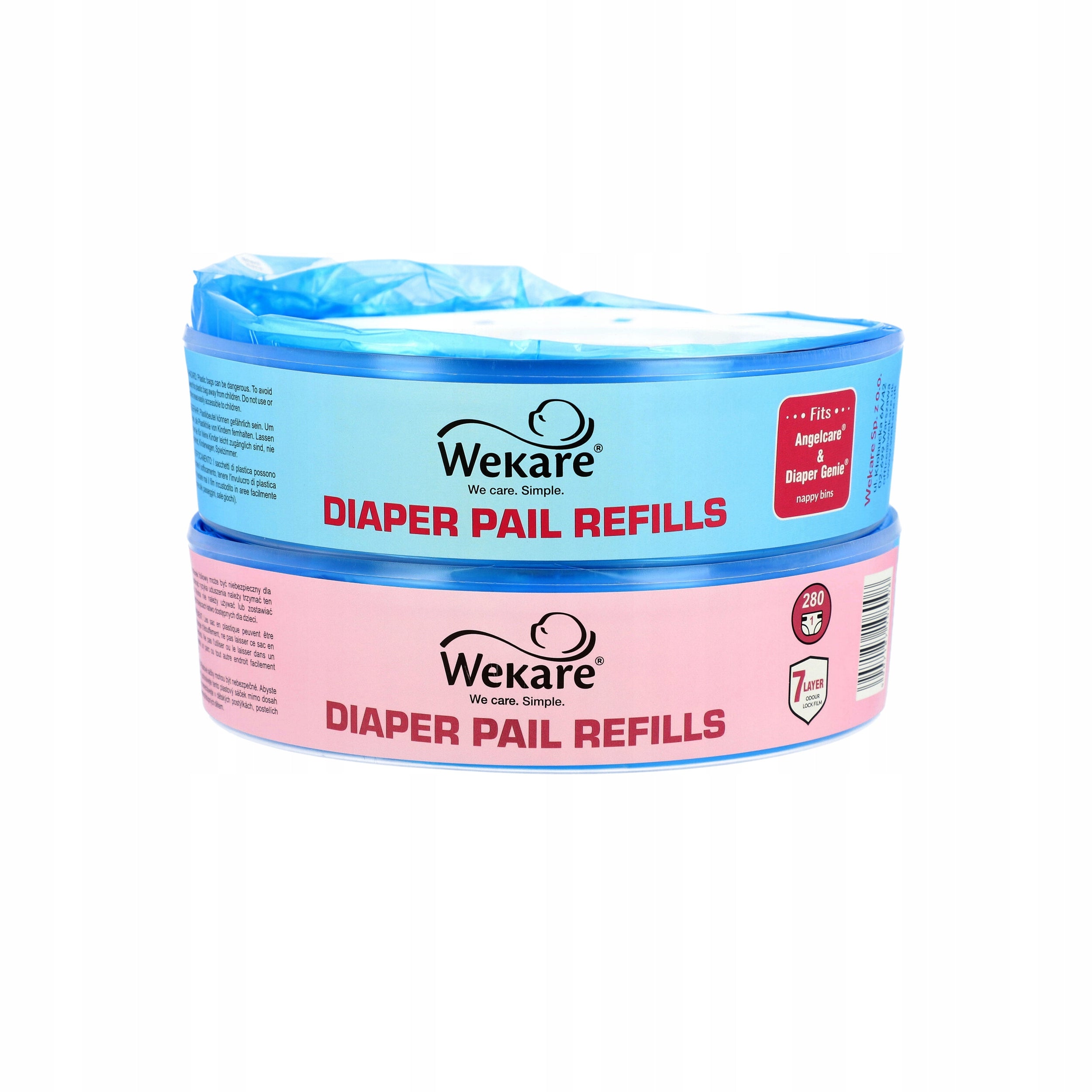 ANGELCARE REPLACEMENT CARTRIDGE DIAPER BASKET CAPTIVA WEKARE x8 Manufacturer code WK_AC_H1_08