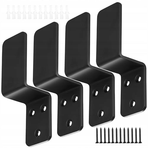 ANGLE BRACKETS WITH DOOR BARRICADE STEEL SAFETY 4 PIECES Brand no brand