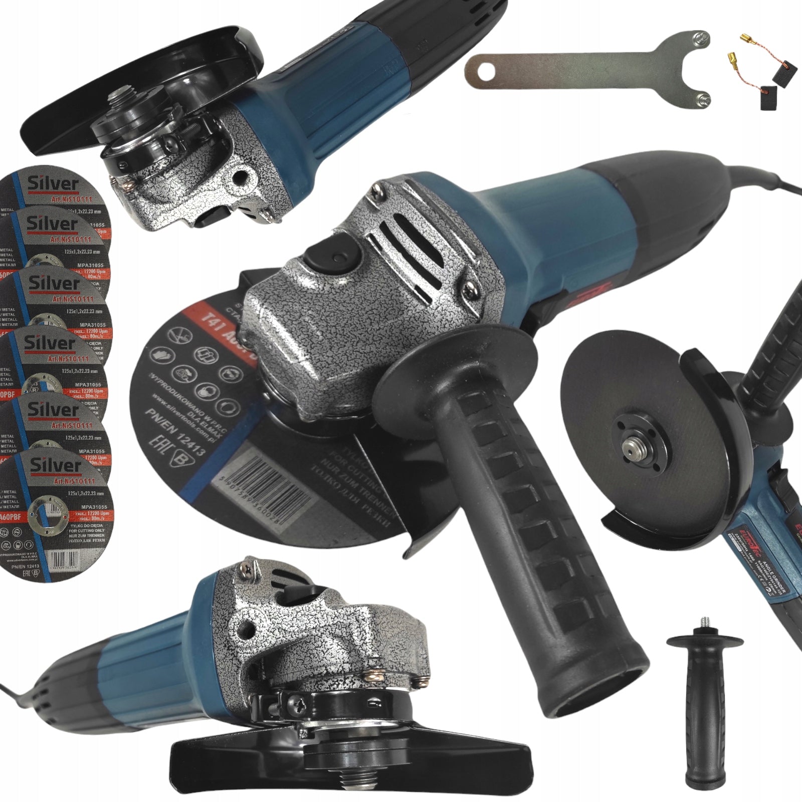 ANGLE GRINDER 125mm ANGLE DIAX EUROTEC WITH 1400W 6 DISCS