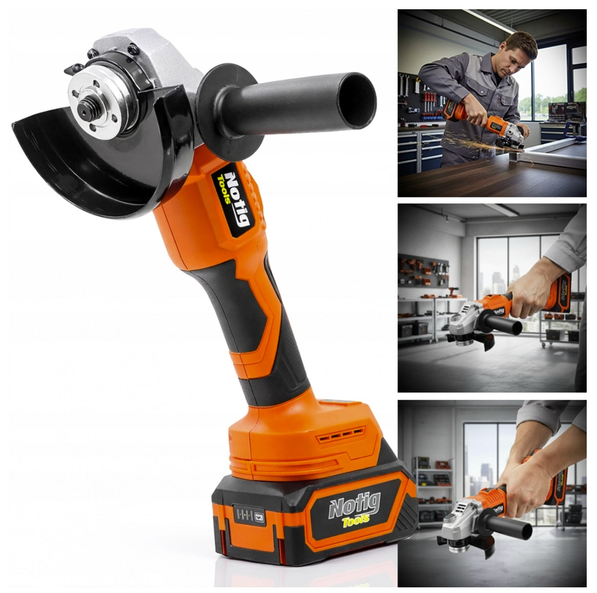 ANGLE GRINDER CORDLESS ANGLE DIAX + 2 AKU 3.0AH CHARGER SET Manufacturer code N4346