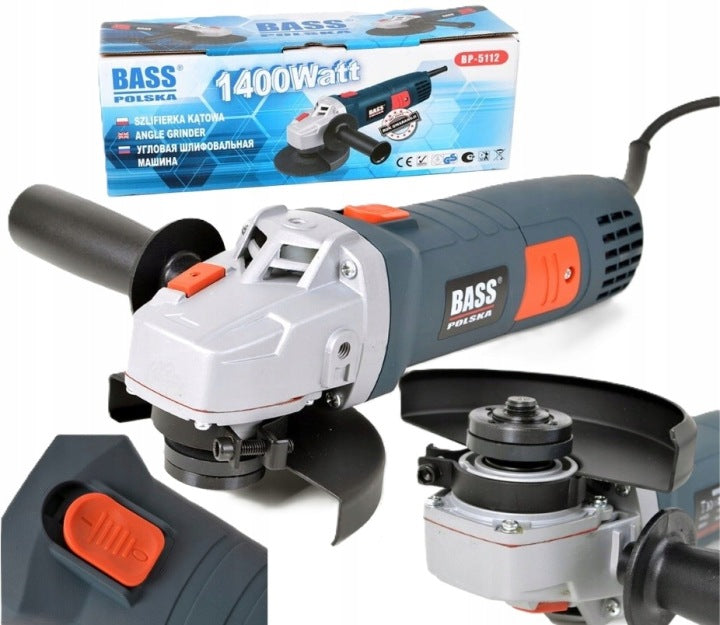ANGLE GRINDER DIAX 125 MM 1400W 230 V spindle lock BASS Poland
