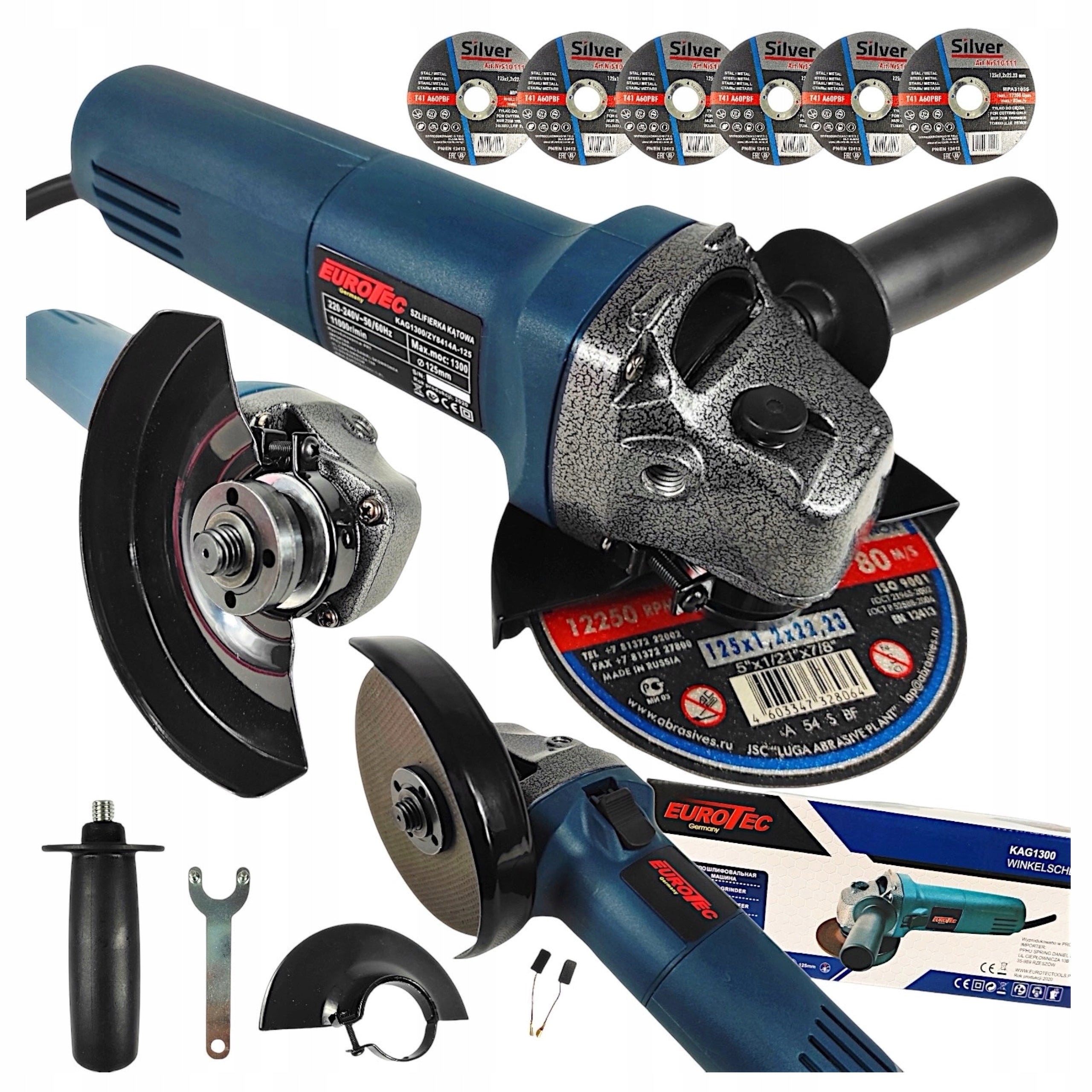 ANGLE GRINDER DIAX ANGLE 125mm 1300W + 6x DISC
