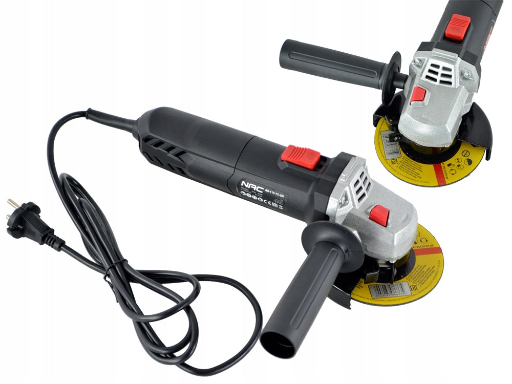 ANGLE GRINDER NAC POWER 750 IN DISC 115 MM HOUSING SLIM LIGHT Packaging status original
