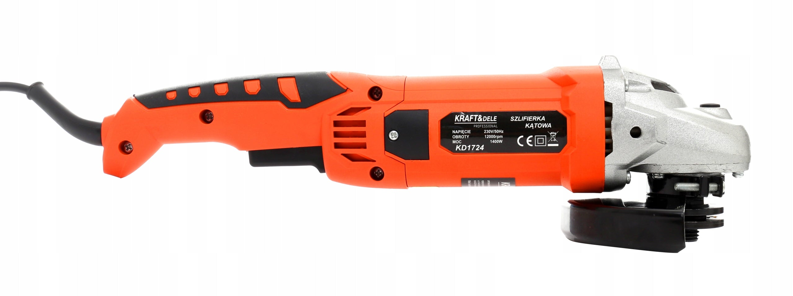ANGLE GRINDER POLISHER 125mm DIAX 230V 1400W LONG KD1724 KRAFT M14 Brand Kraft&Dele