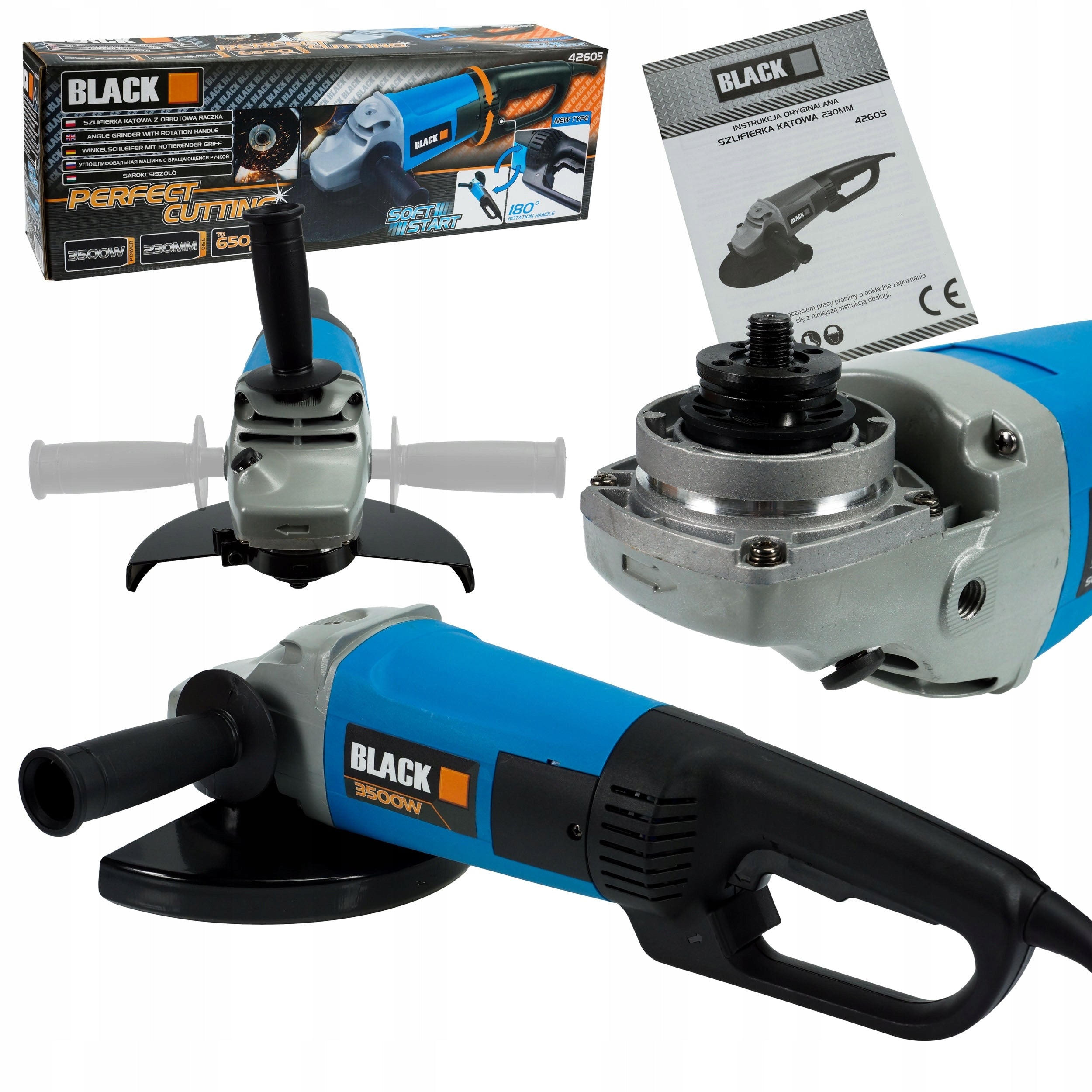 ANGLE GRINDER STRONG DIAX ANGLE 230MM ROTATING FREE ROZR LARGE CHAINRING EAN (GTIN) 5902280028734