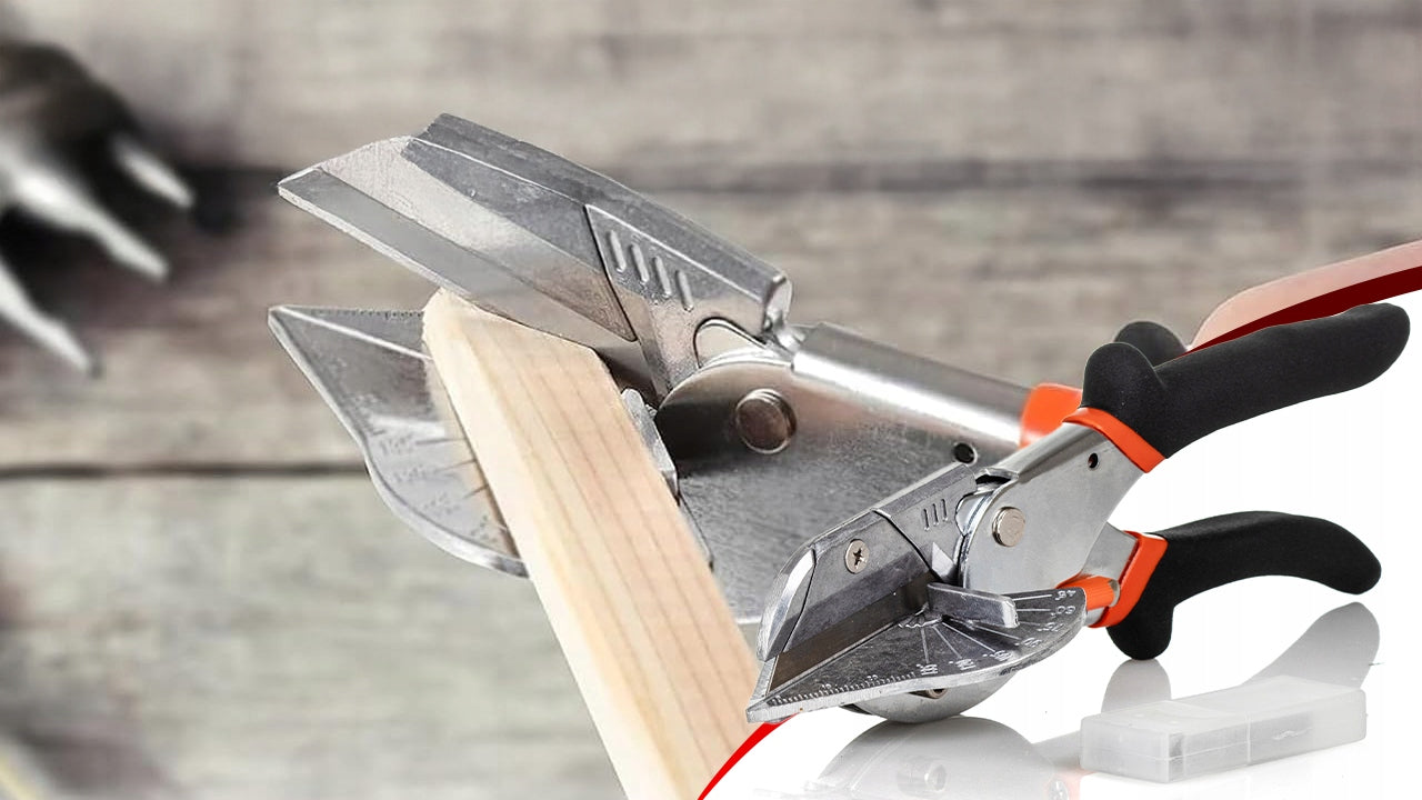 ANGLE SHEARS FOR CUTTING ANGULAR PROFILE STRIPS DIAGONAL PLIERS + 10 BLADES Length 225 mm