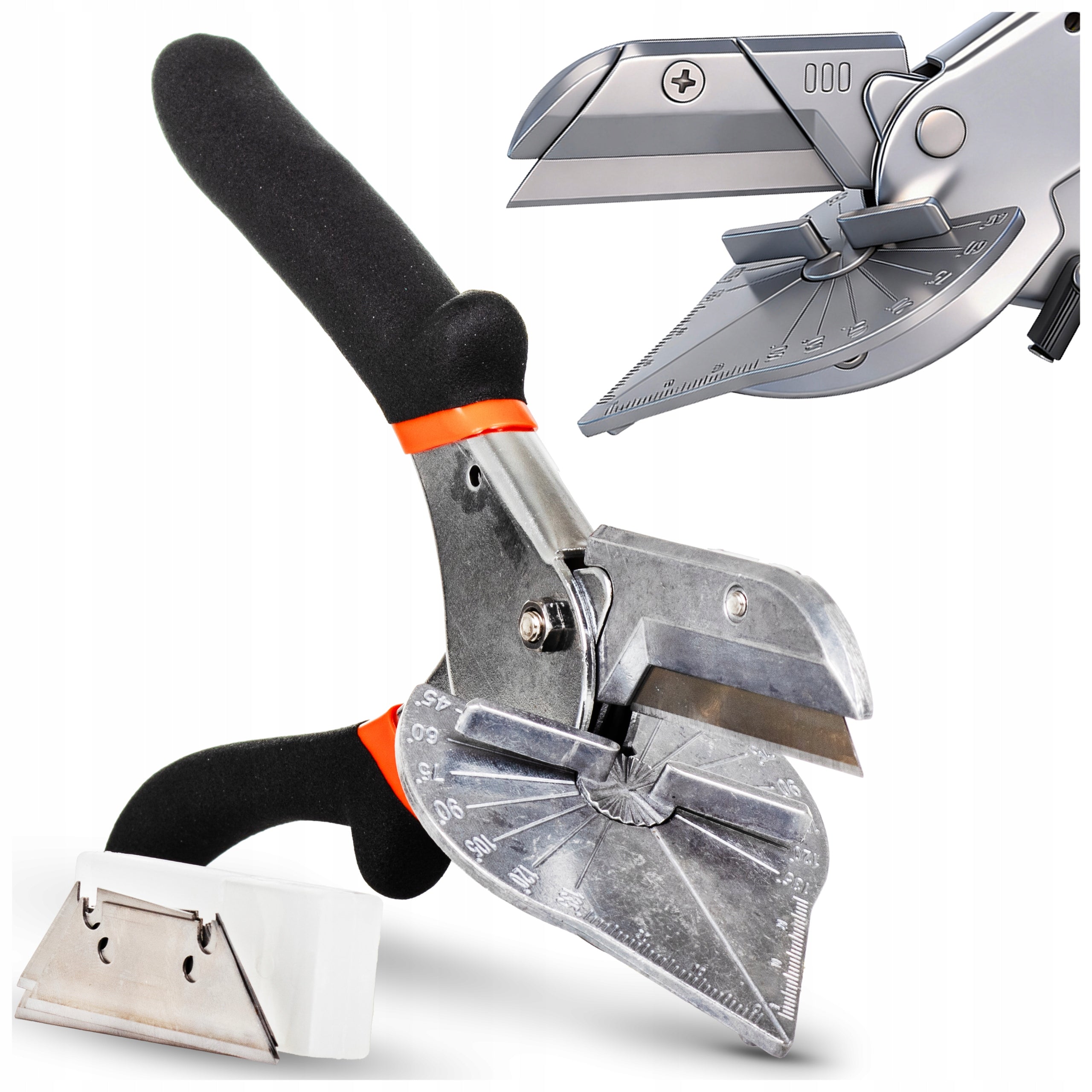 ANGLE SHEARS FOR CUTTING ANGULAR PROFILE STRIPS DIAGONAL PLIERS + 10 BLADES