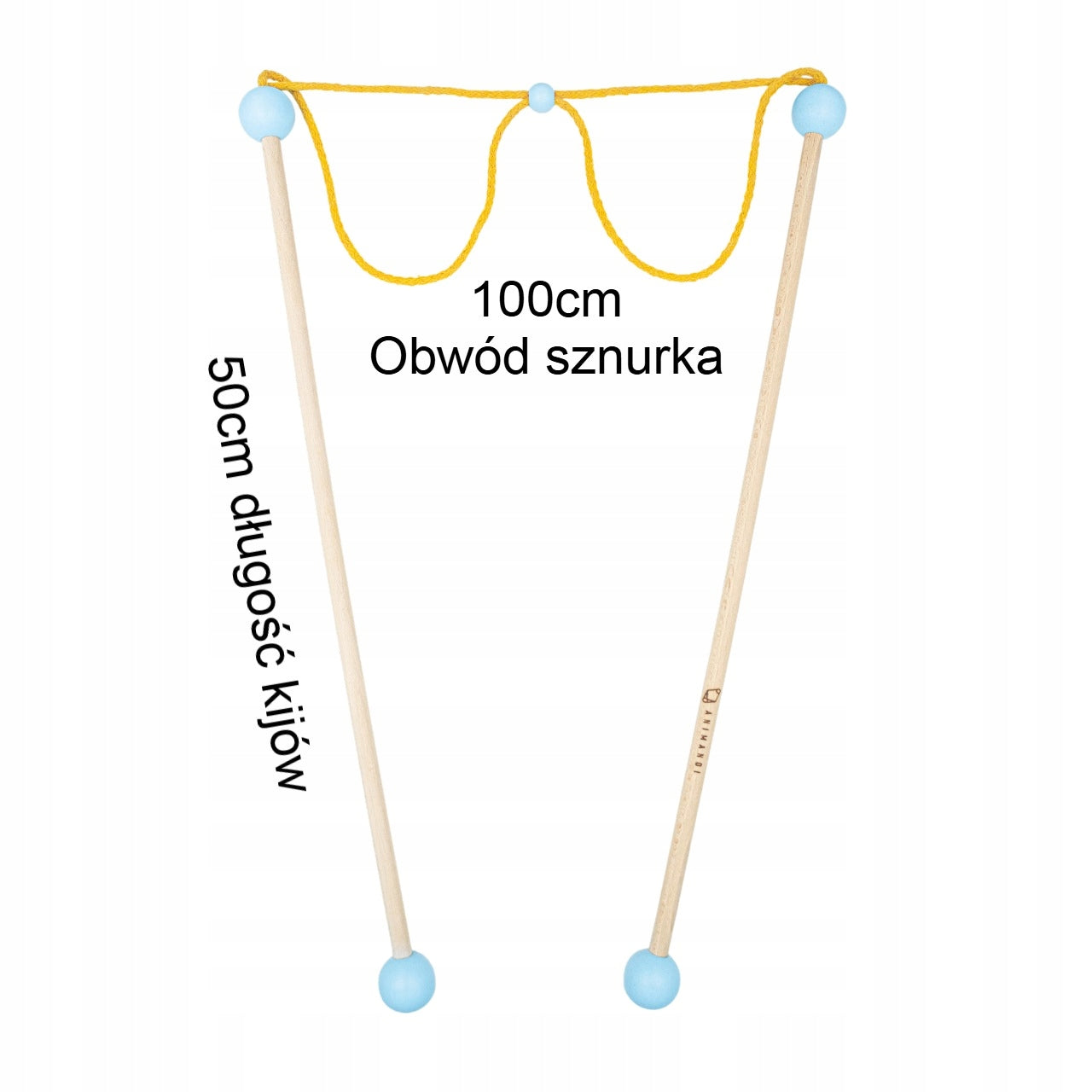 ANIMANDI Soap bubbles set wooden sticks PREMIUM + liquid 5L Kind set