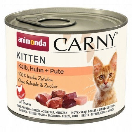 ANIMONDA Carny Kitten MIX Flavours kitten food 36x200g Brand Animonda