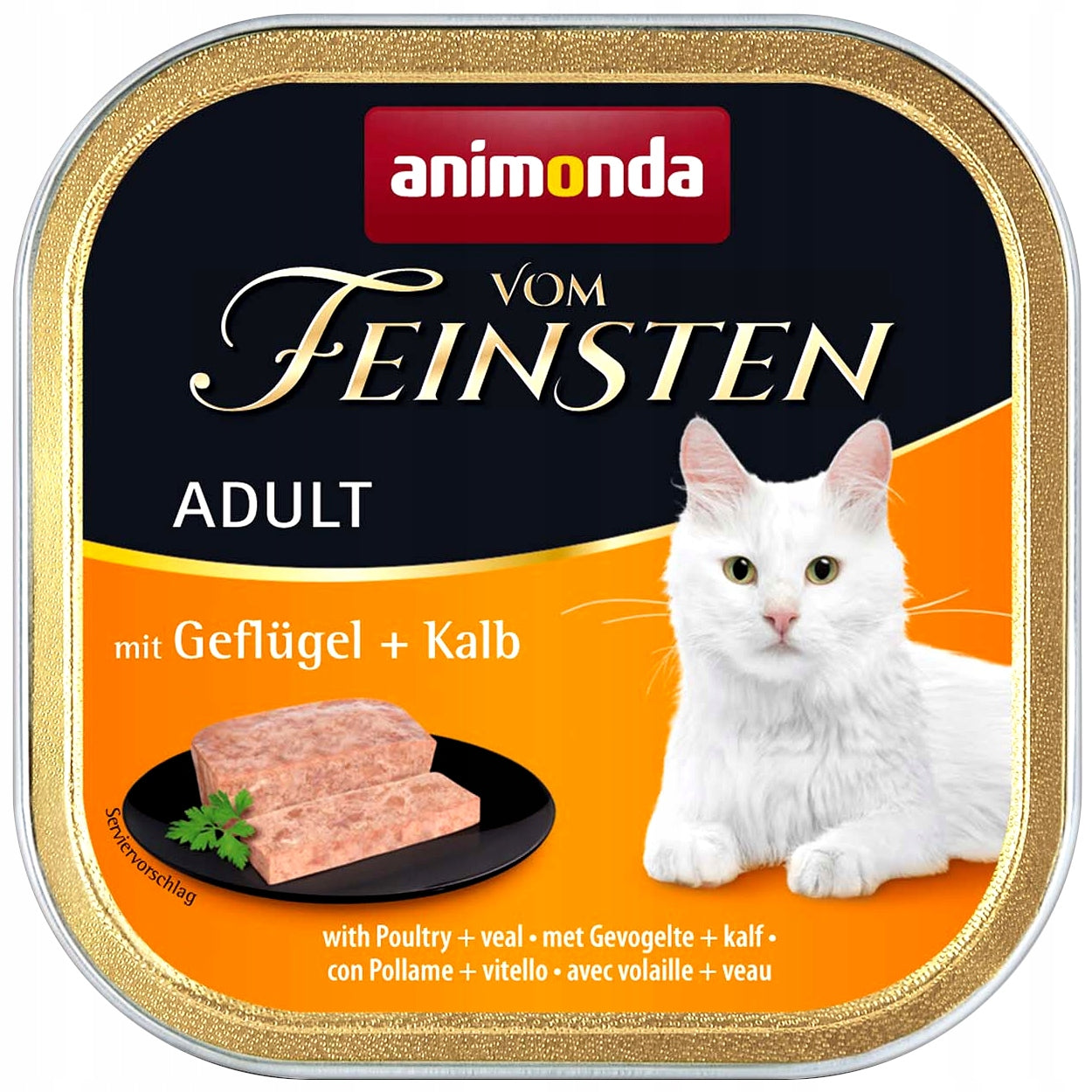 ANIMONDA Vom Feinsten Adult wet cat food POULTRY + VEAL 100g