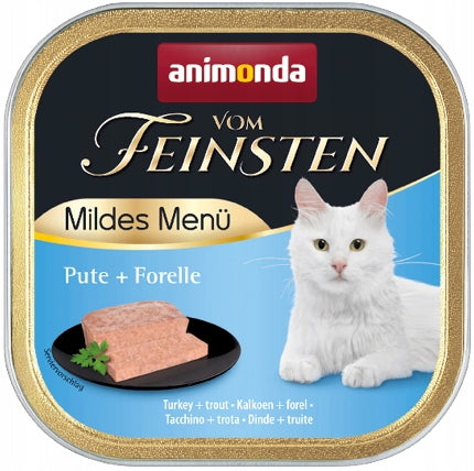 ANIMONDA Vom Feinsten Cat Menue Turkey Trout 100g Date Packaging status original