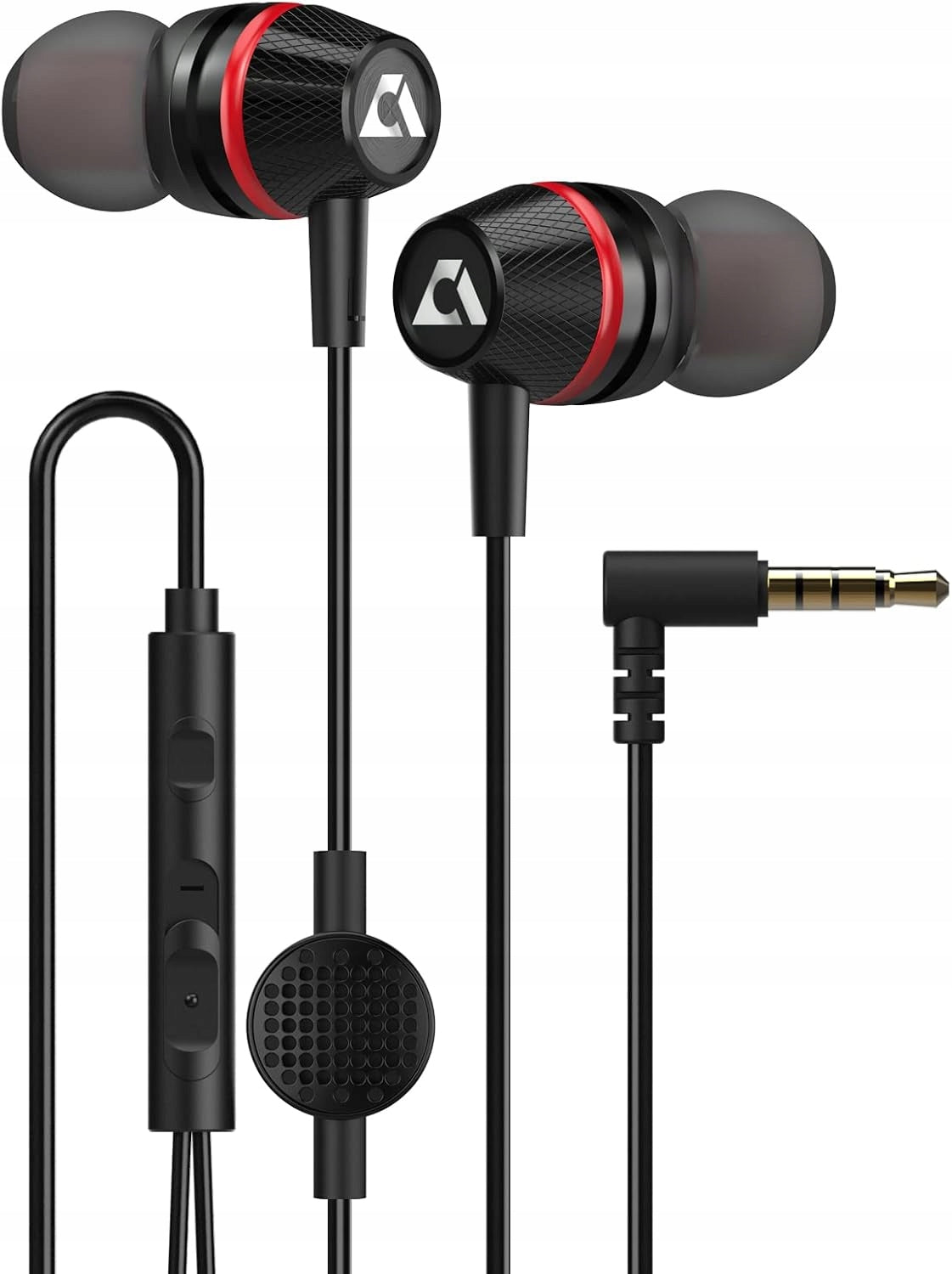 ANKBIT E100PRO WIRED EARBUDS WITH MICROPHONE NOISE BLACK