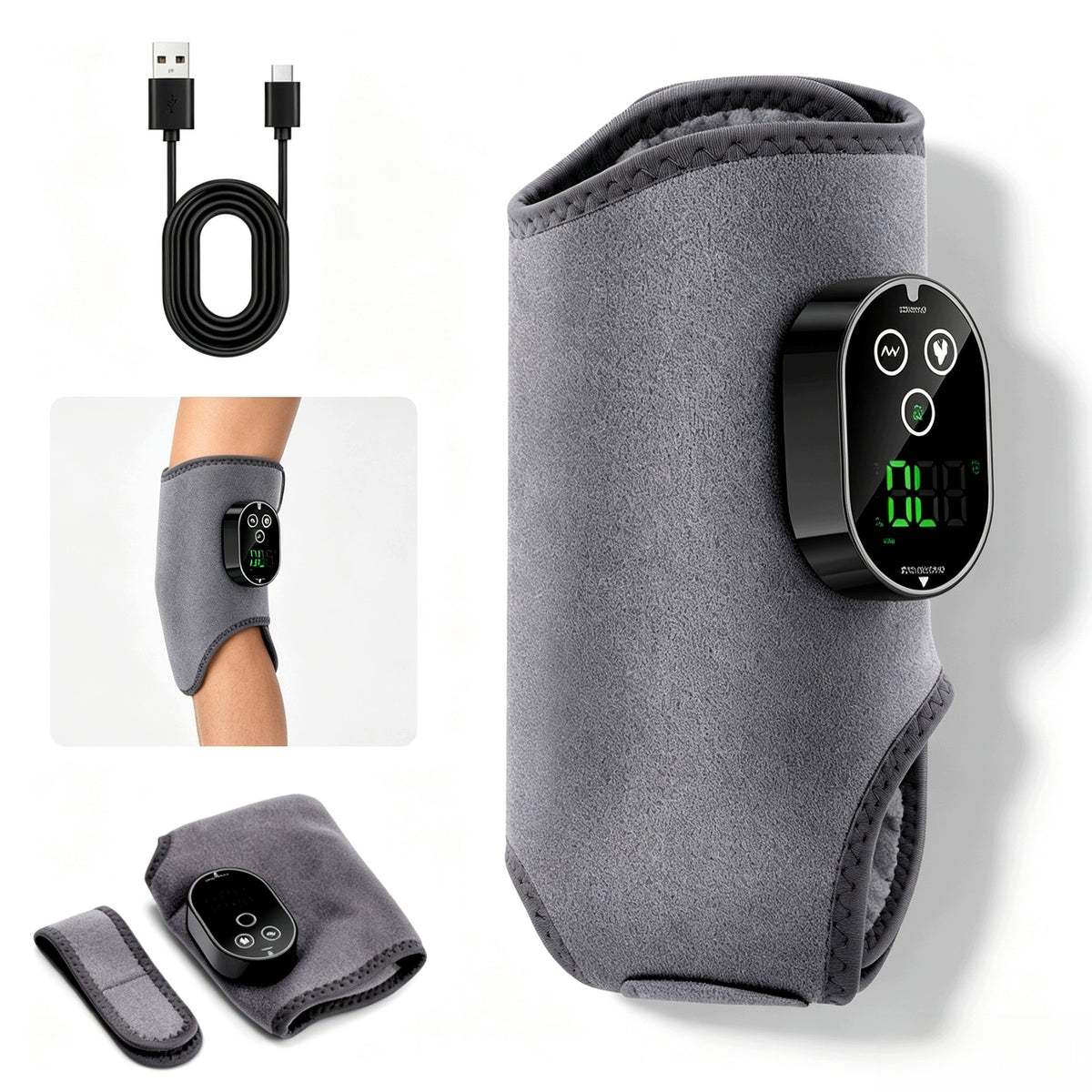 ANKLE AND SOLE MASSAGER WITH VIBRATION HEATING PAIN RELIEF