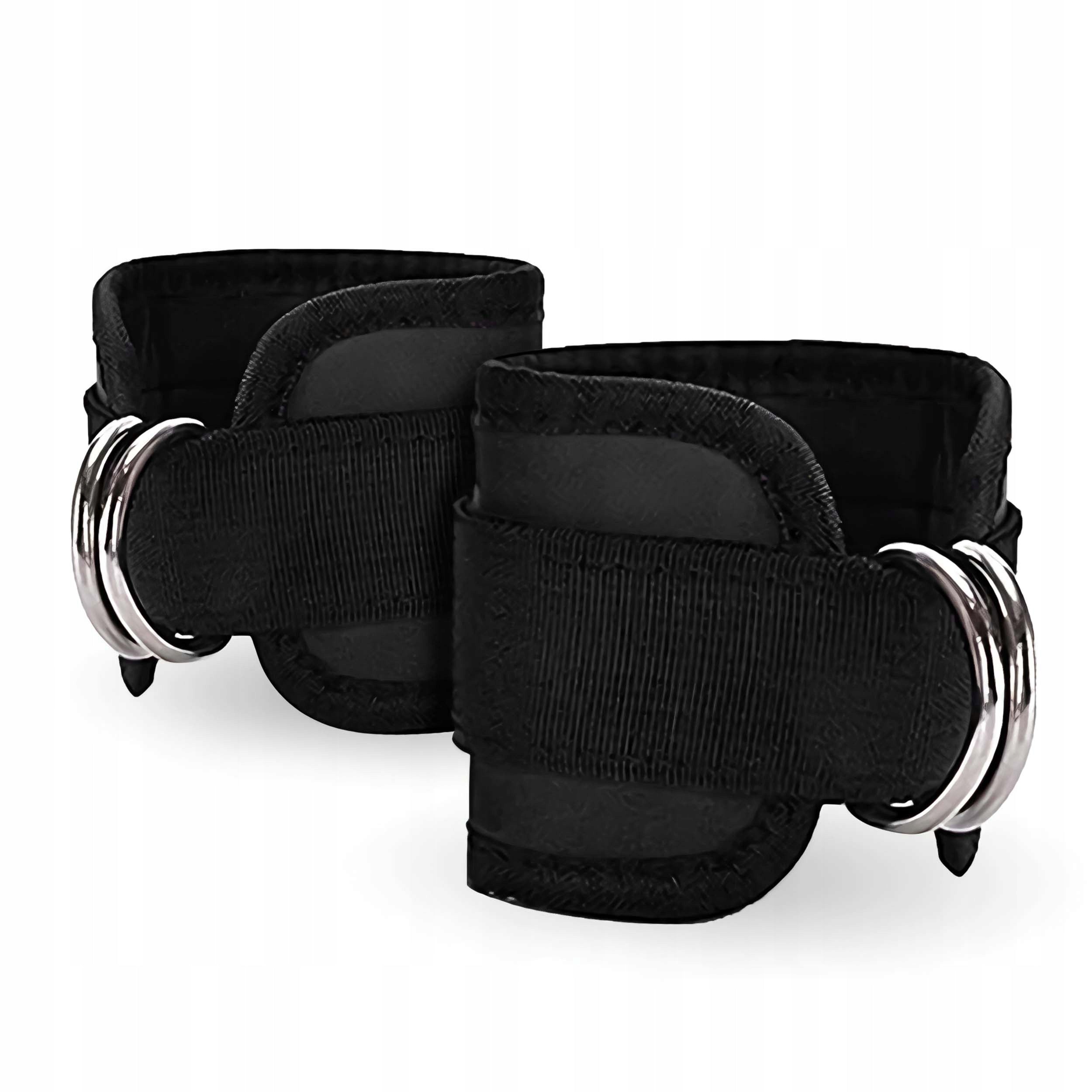 ANKLE HOLDERS TRAINING BANDS FOR LEG TRAINING 2 pcs BLACK Model OPASKI NA KOSTKI DO WYCIĄGU TRENINGU NÓG POŚLADKÓW