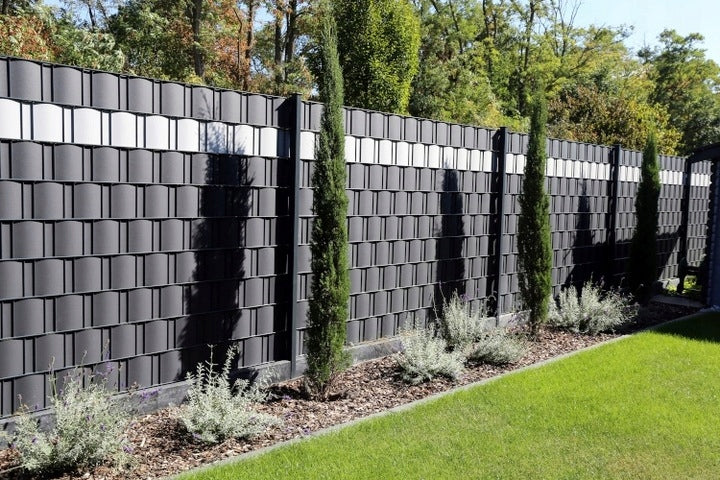 ANTHRACITE FENCE TAPE 19x50 PANEL FENCE COVER GRAPHITE FENCE Kind fencing tape