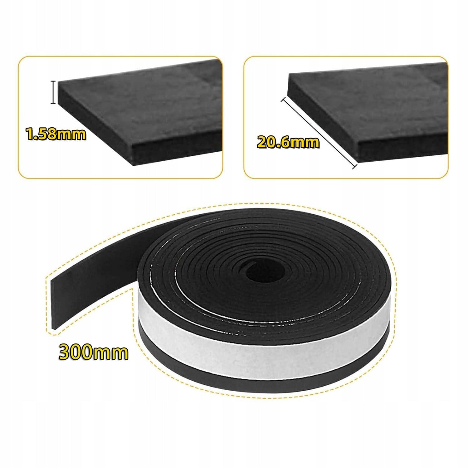 ANTI-CHIPPING RUBBER FOR SELF-ADHESIVE RAILS 3M 194419-4 Packaging status original
