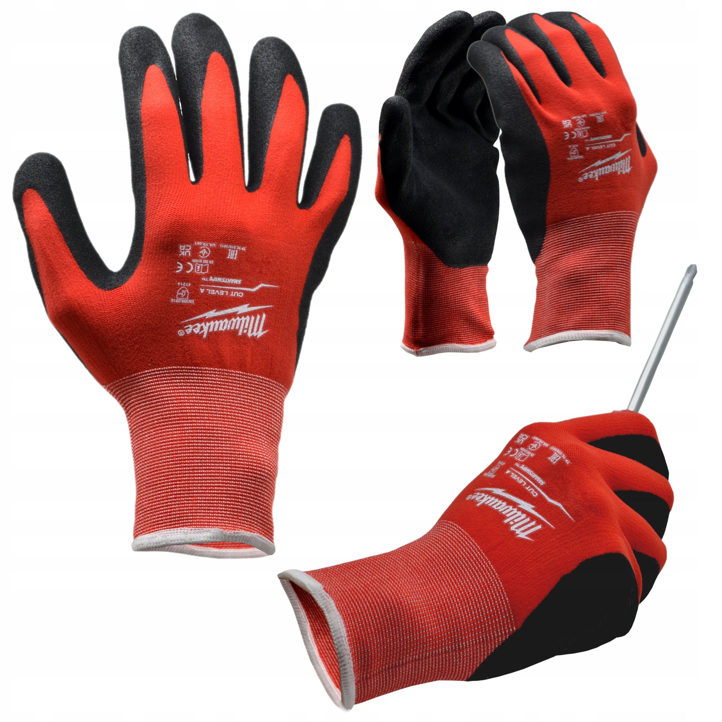 ANTI-CUT GLOVES WORK PROTECTIVE GLOVES REINFORCED XL/10