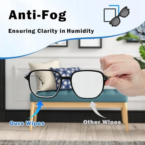 ANTI-FOG GLASSES CLEANING WIPES 110 PCS PACKED Manufacturer code Producent niezależny