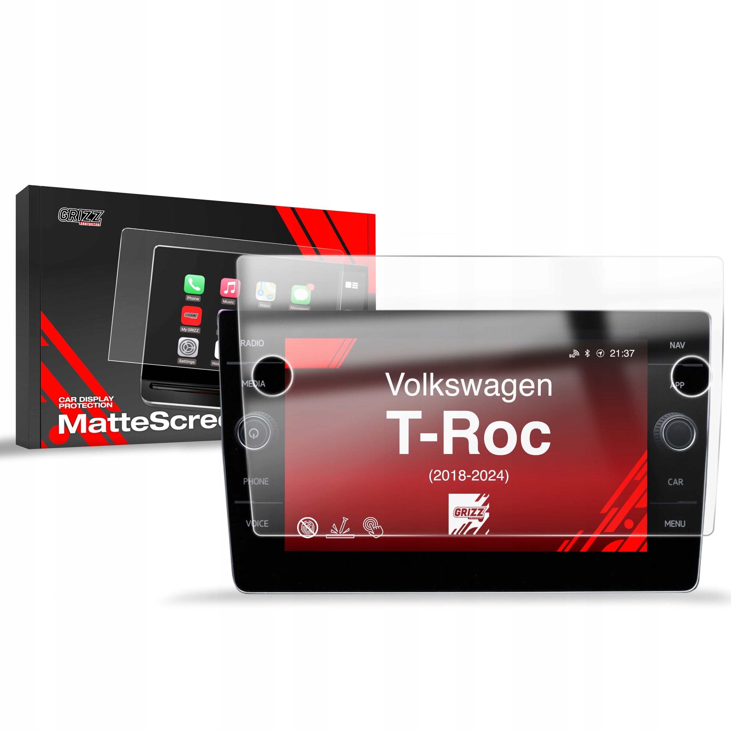 ANTI-IMPRINT film for Volkswagen VW T-Roc Discover Media (2018-2024)