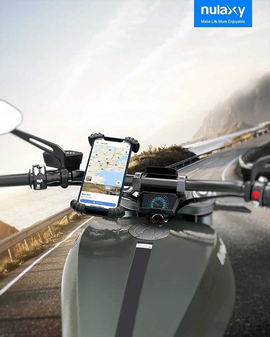 ANTI-SHOCK PHONE HOLDER BIKE MOTOR STEERING WHEEL Brand Nulaxy