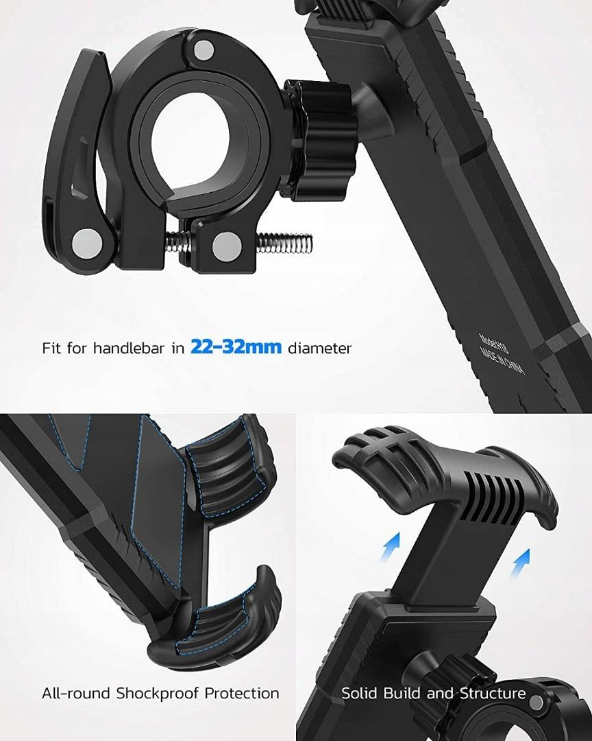 ANTI-SHOCK PHONE HOLDER BIKE MOTOR STEERING WHEEL Model H18