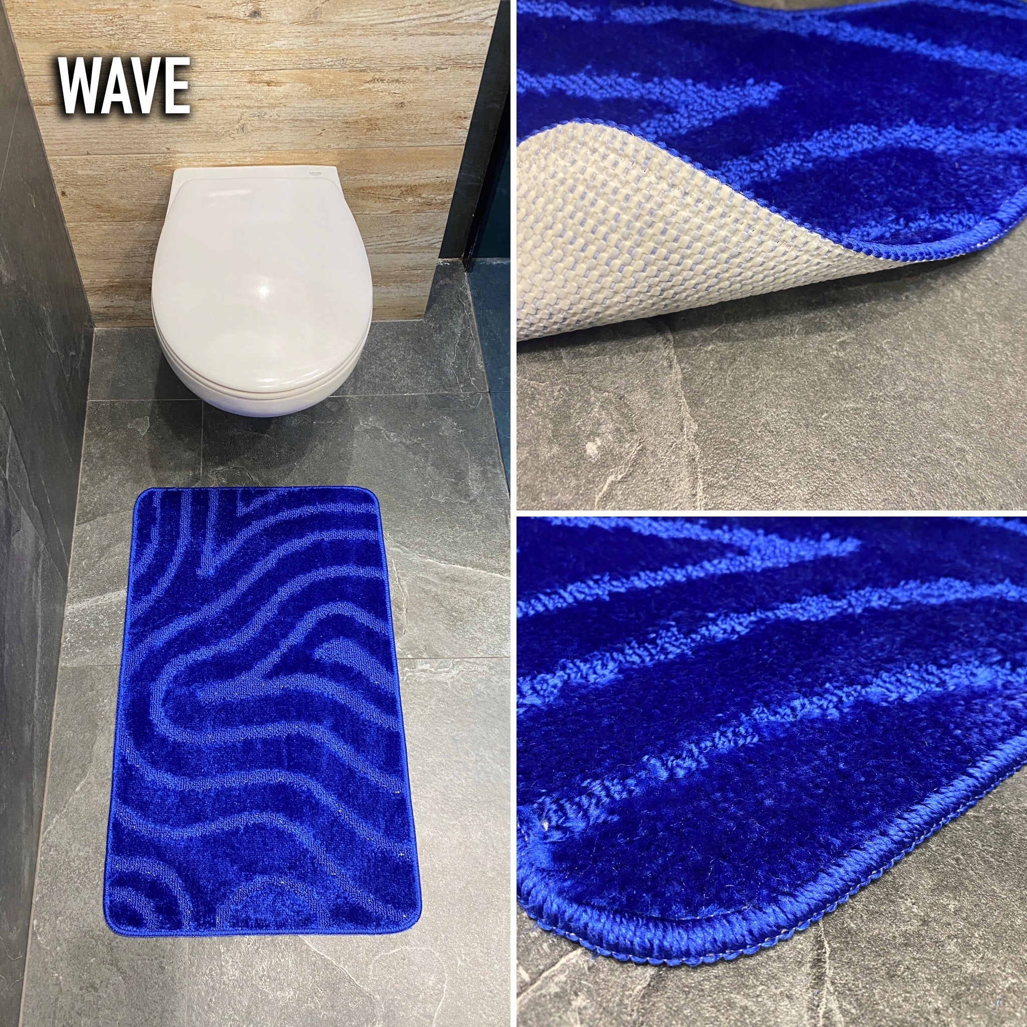 ANTI-SLIP BATHROOM rug, MANY COLORS Brand Sindbad