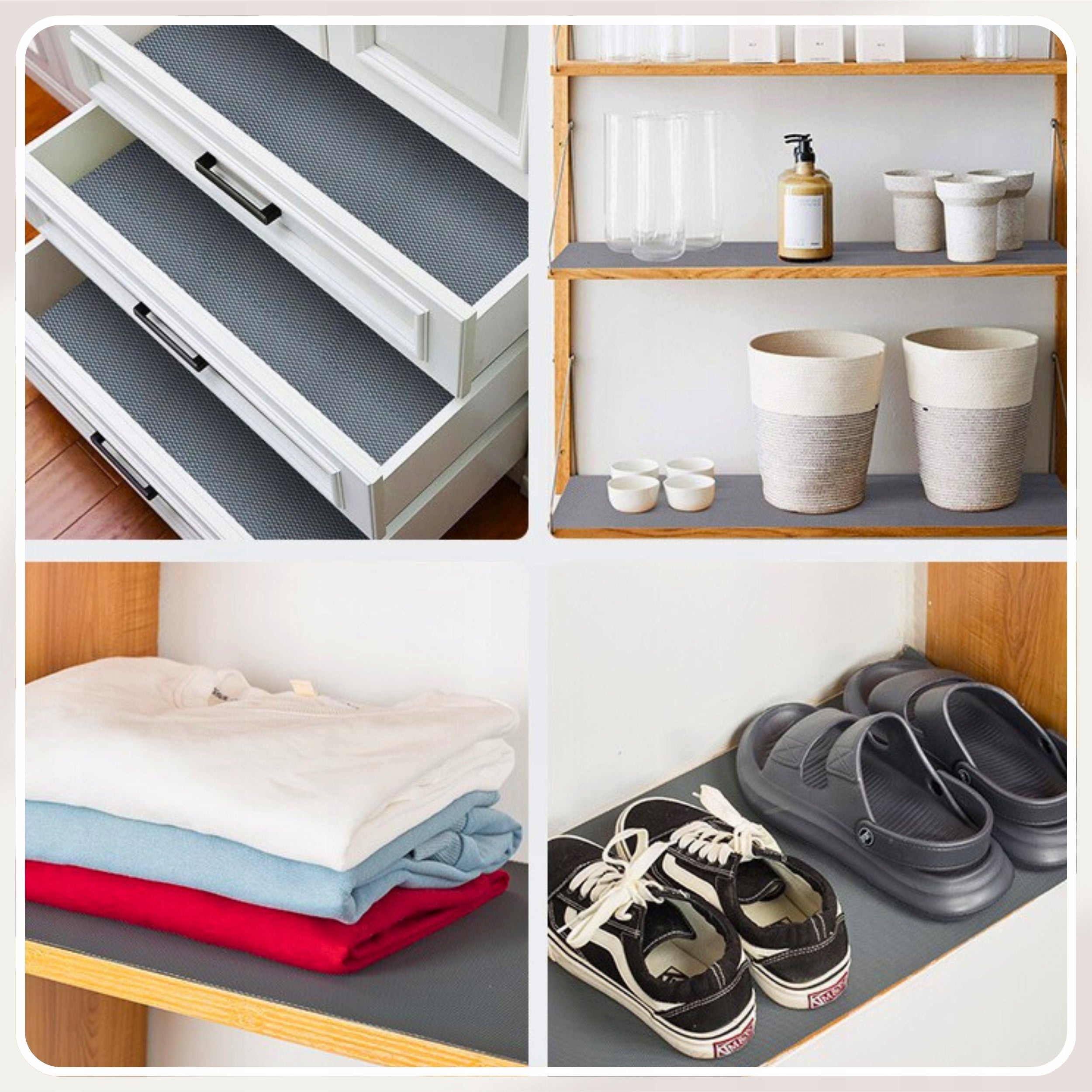 ANTI-SLIP MAT FOR CABINET DRAWERS PROTECTIVE PAD 300x50 ANTHRACITE Brand no brand
