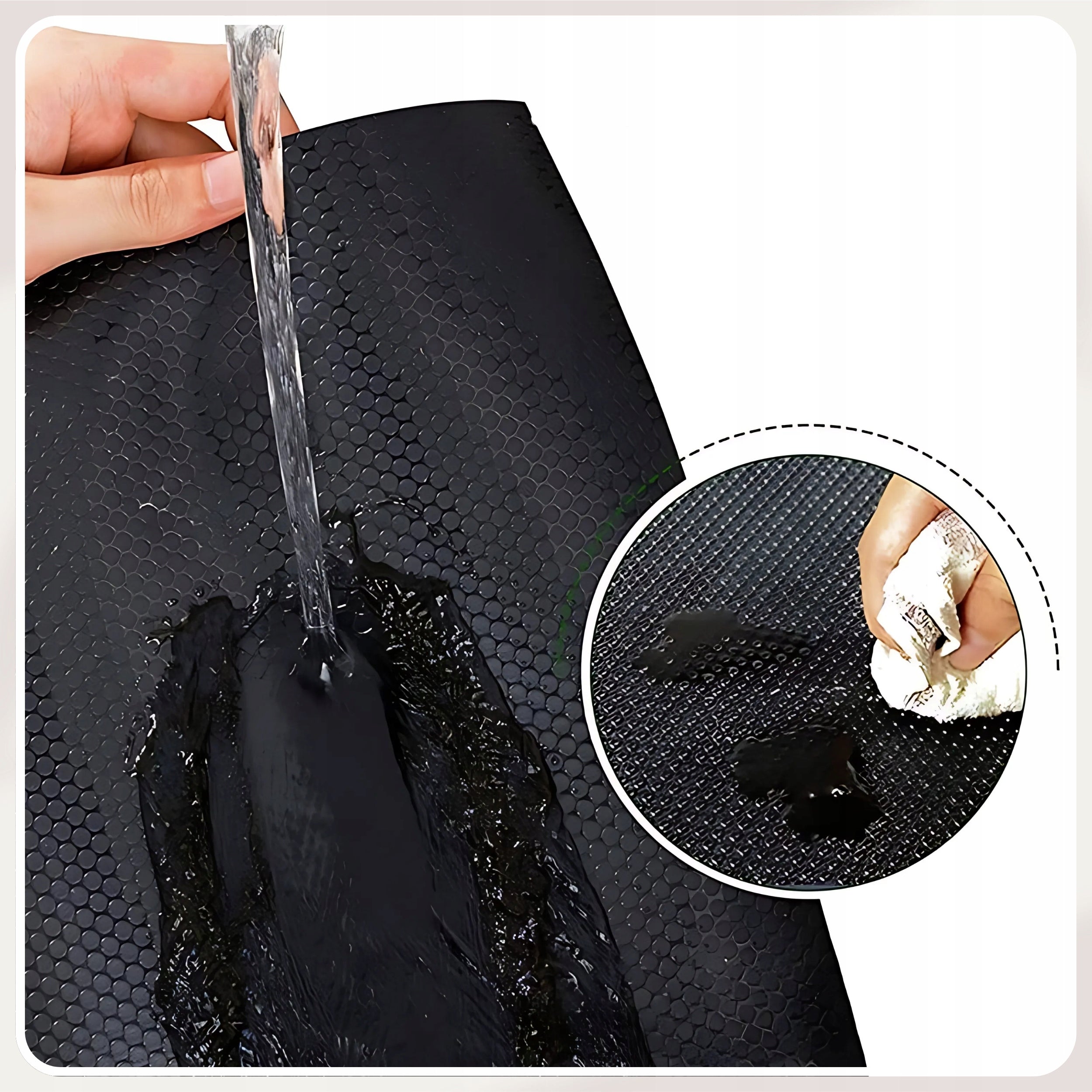 ANTI-SLIP MAT FOR DRAWERS PROTECTIVE PAD 300x50 cm BLACK Product width 50 cm