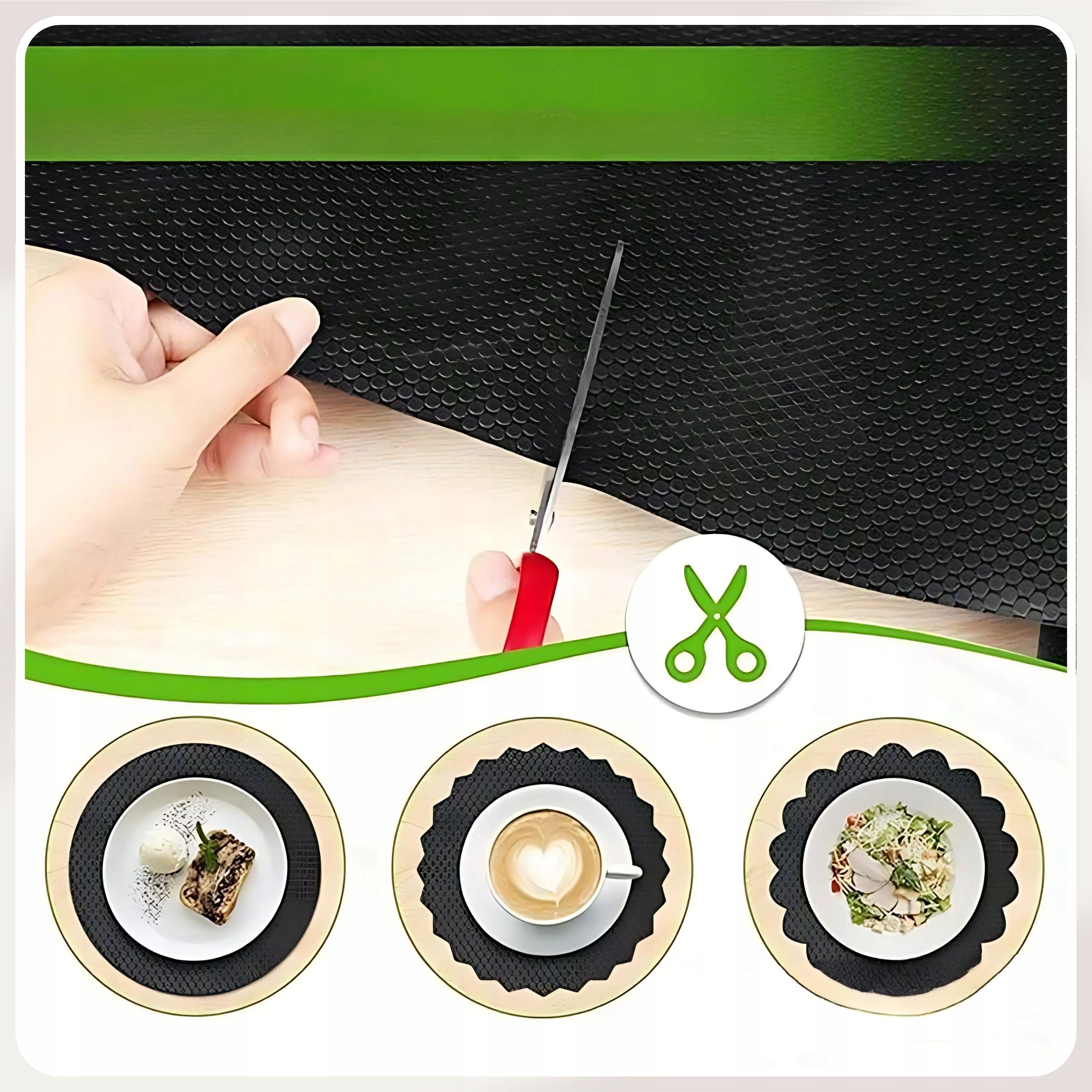 ANTI-SLIP MAT FOR DRAWERS PROTECTIVE PAD 500x50 cm BLACK Number of pieces 1 pcs