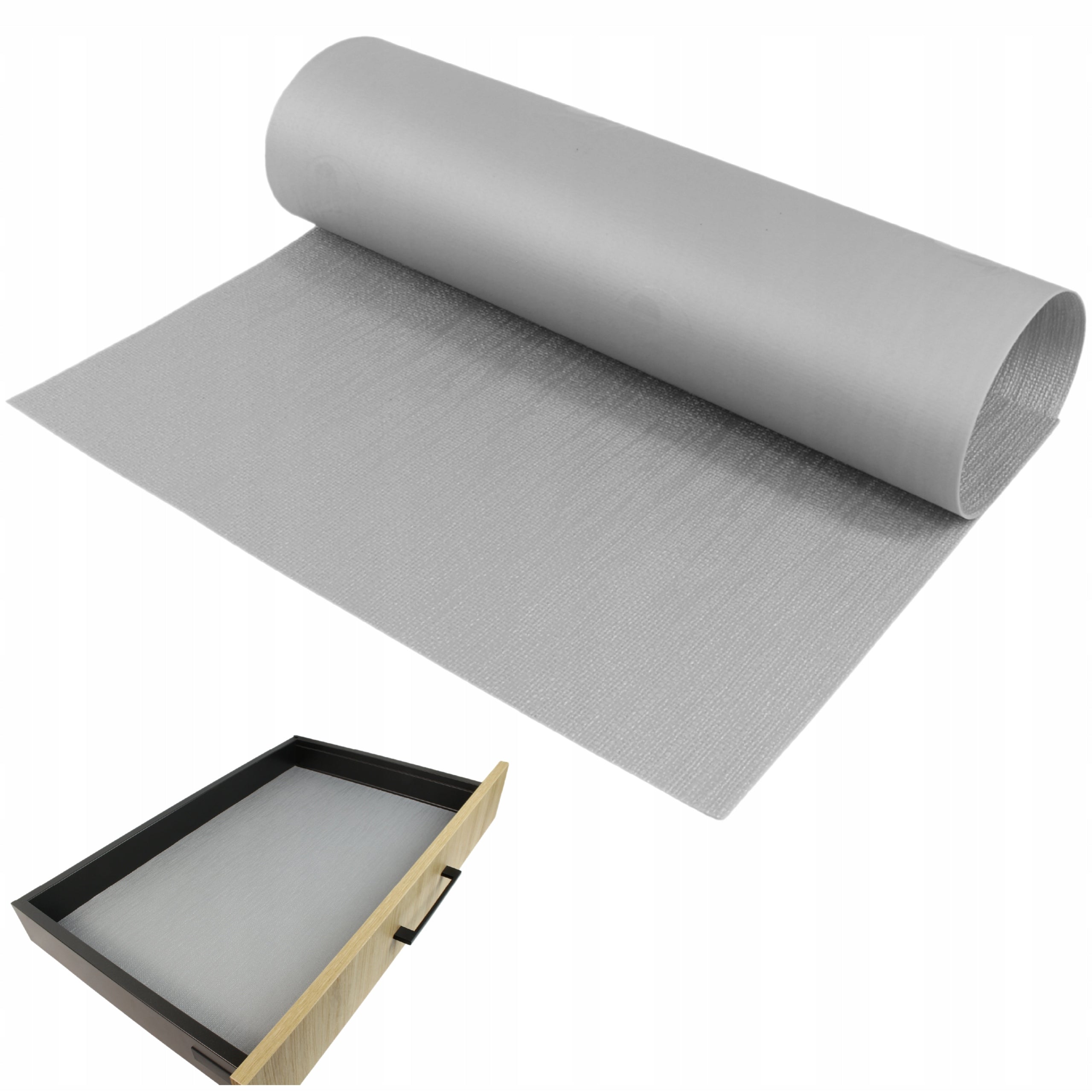 ANTI-SLIP MAT for drawers 60 cm, protective gray pad 474x522mm