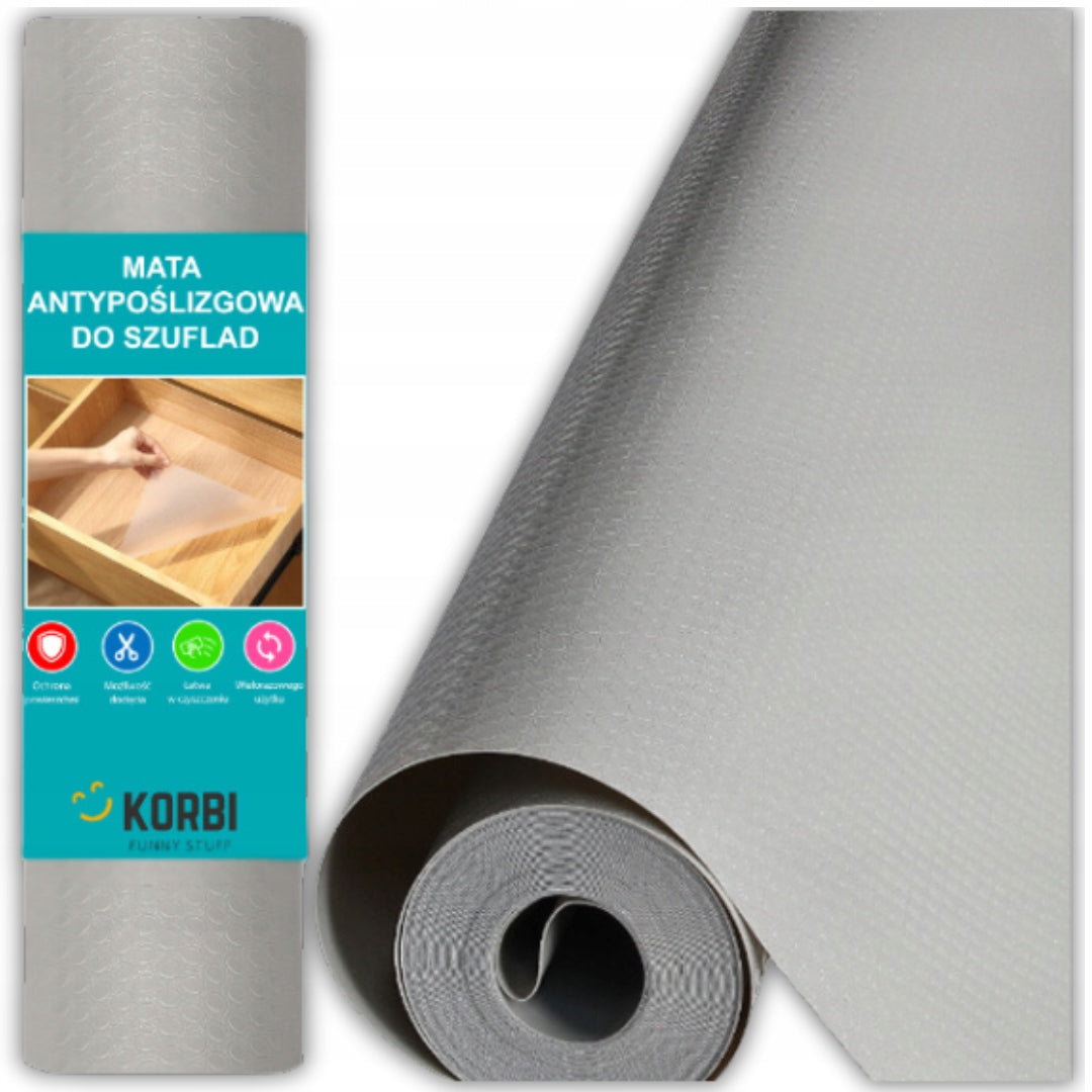 ANTI-SLIP PROTECTIVE MAT FOR CABINET DRAWERS ROLLER PAD 300x50 GRAY