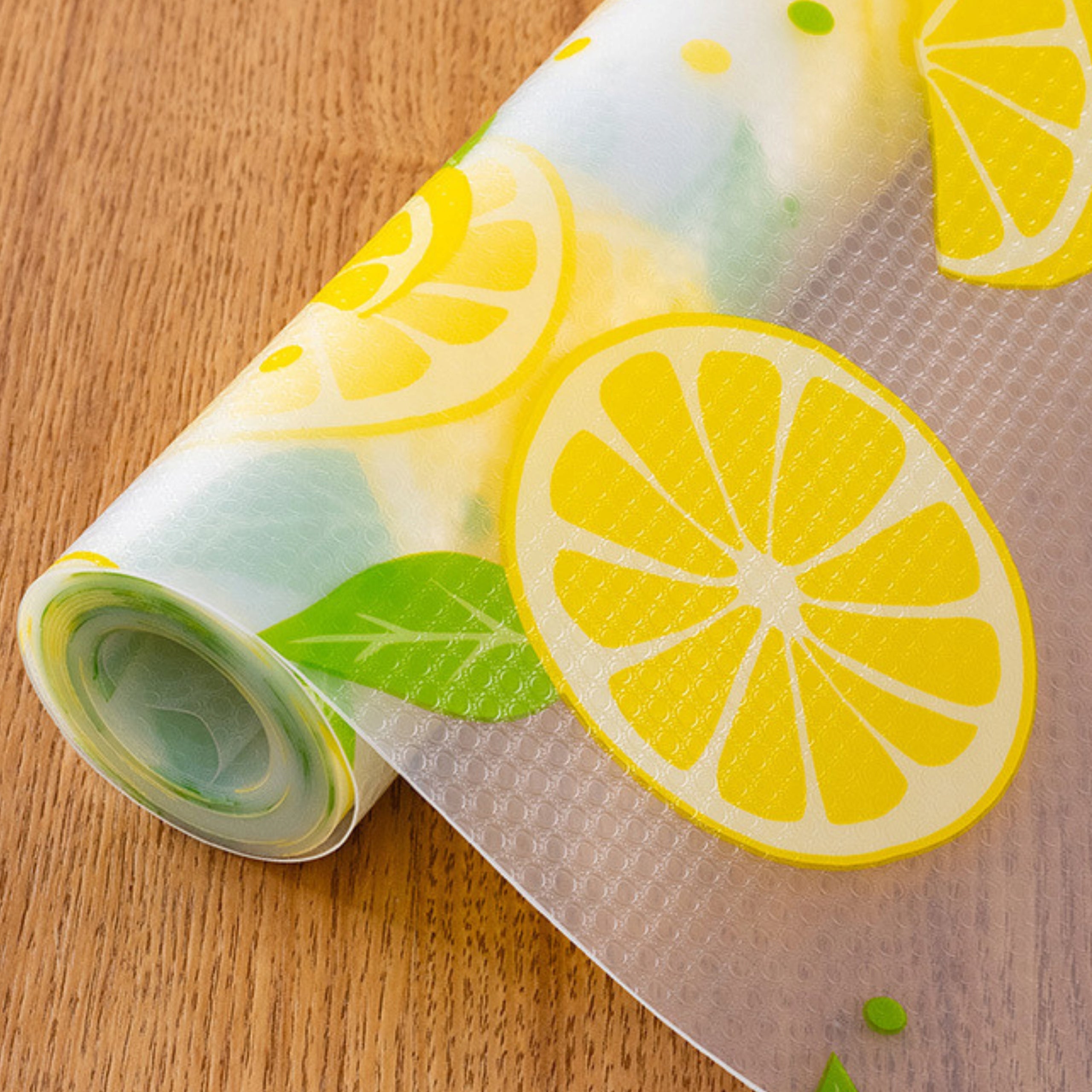 ANTI-SLIP PROTECTIVE MAT FOR CLOSET DRAWERS WARDROBES 500x60 LEMONS Length 500 cm