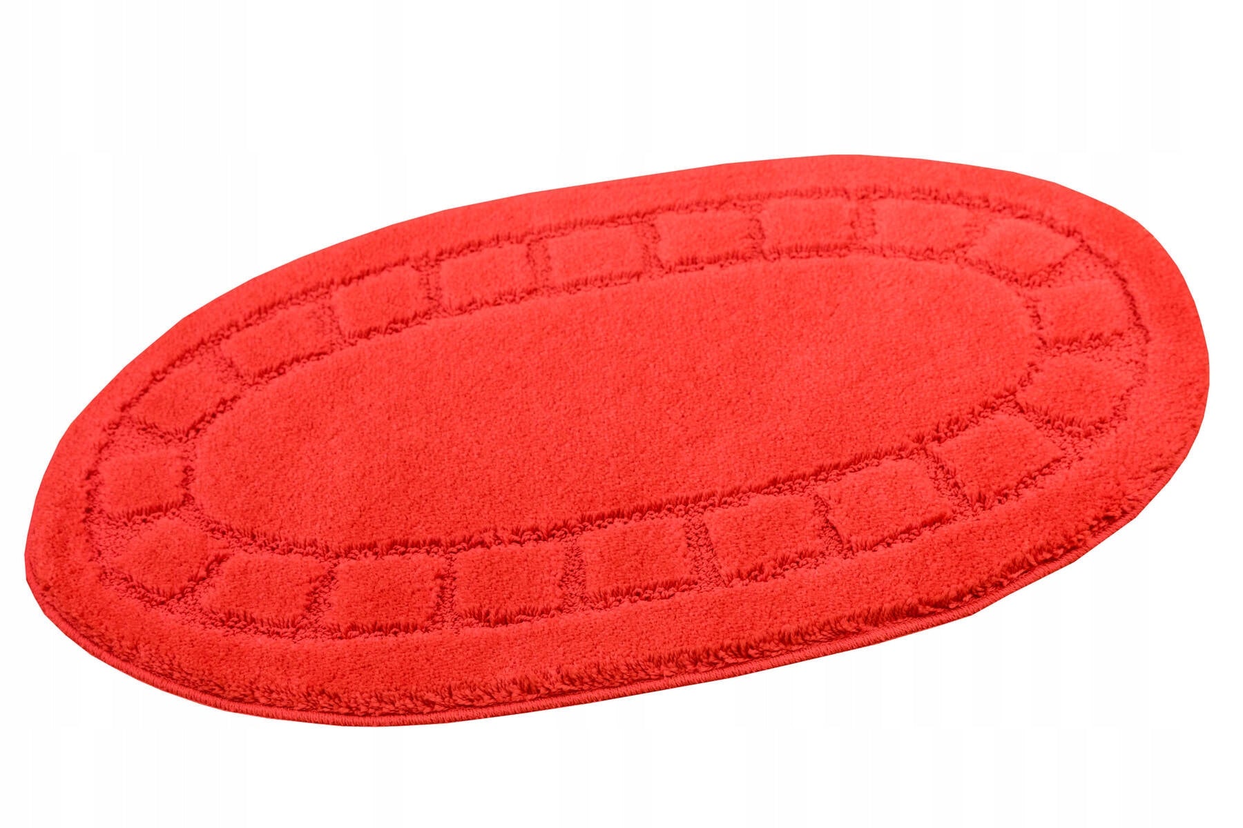 ANTI-SLIP RUG SOFT RED LAUNDRY MAT OVAL OCEAN 60x100 cm Manufacturer code ocean red owal