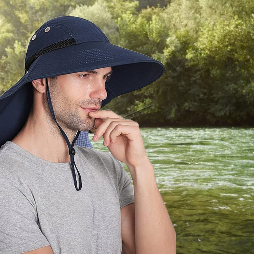 ANTI-UV FISHING CAP WITH NECK PROTECTION MEN'S HAT WOMEN ADJUSTABLE Brand no brand