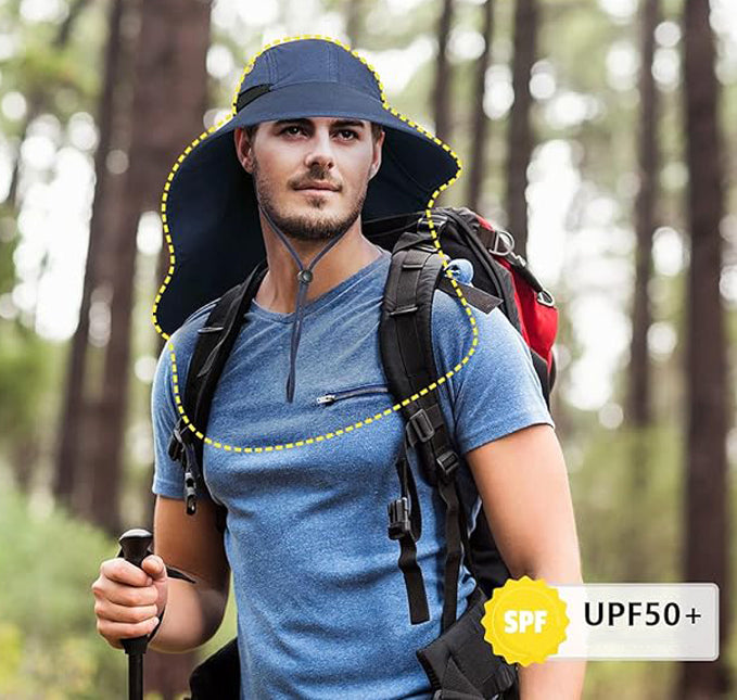 ANTI-UV FISHING CAP WITH NECK PROTECTION MEN'S HAT WOMEN ADJUSTABLE Size (head circumference in cm) universal