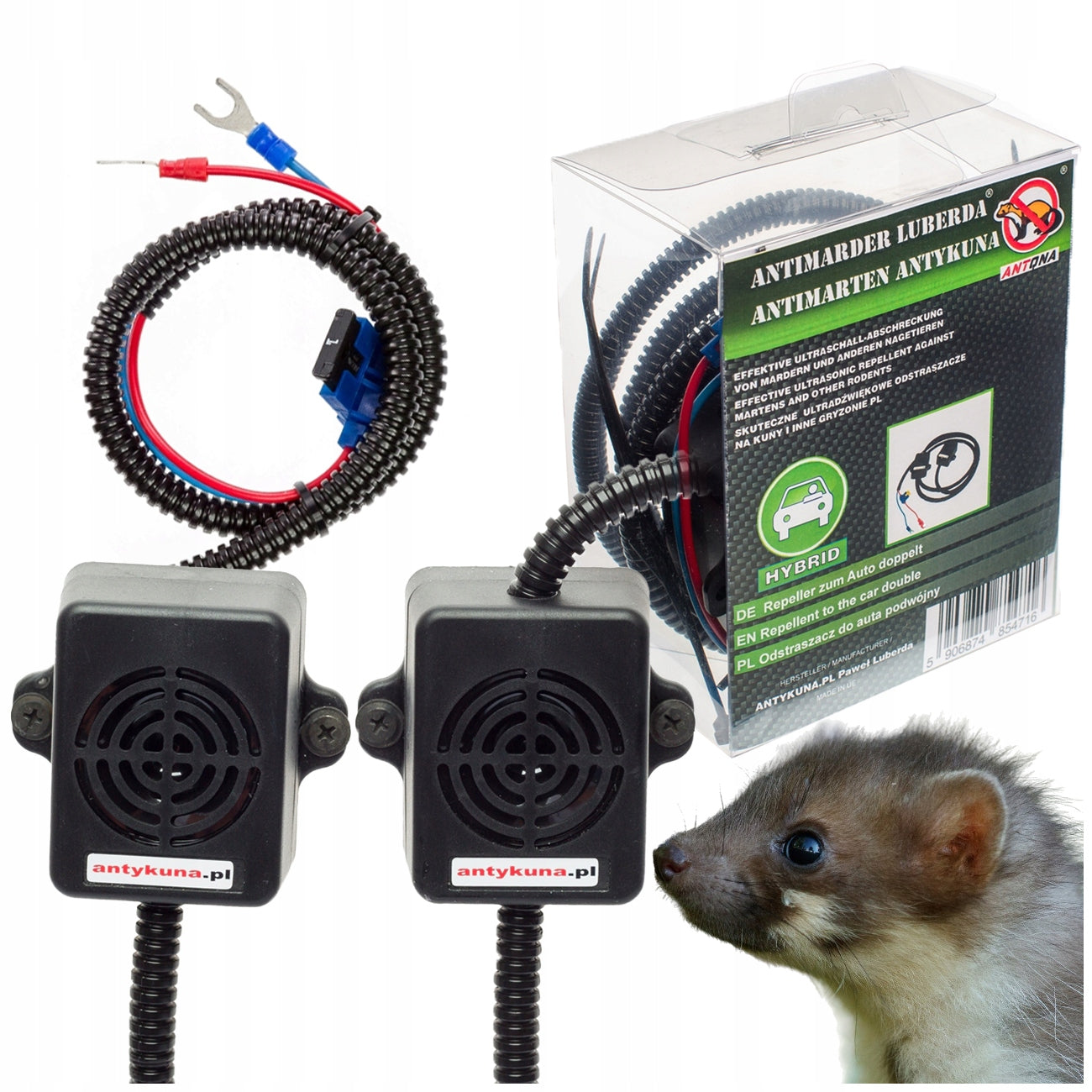 ANTYKUNA HYBRID – Double kun deterrent for hybrid cars QUIET 12V