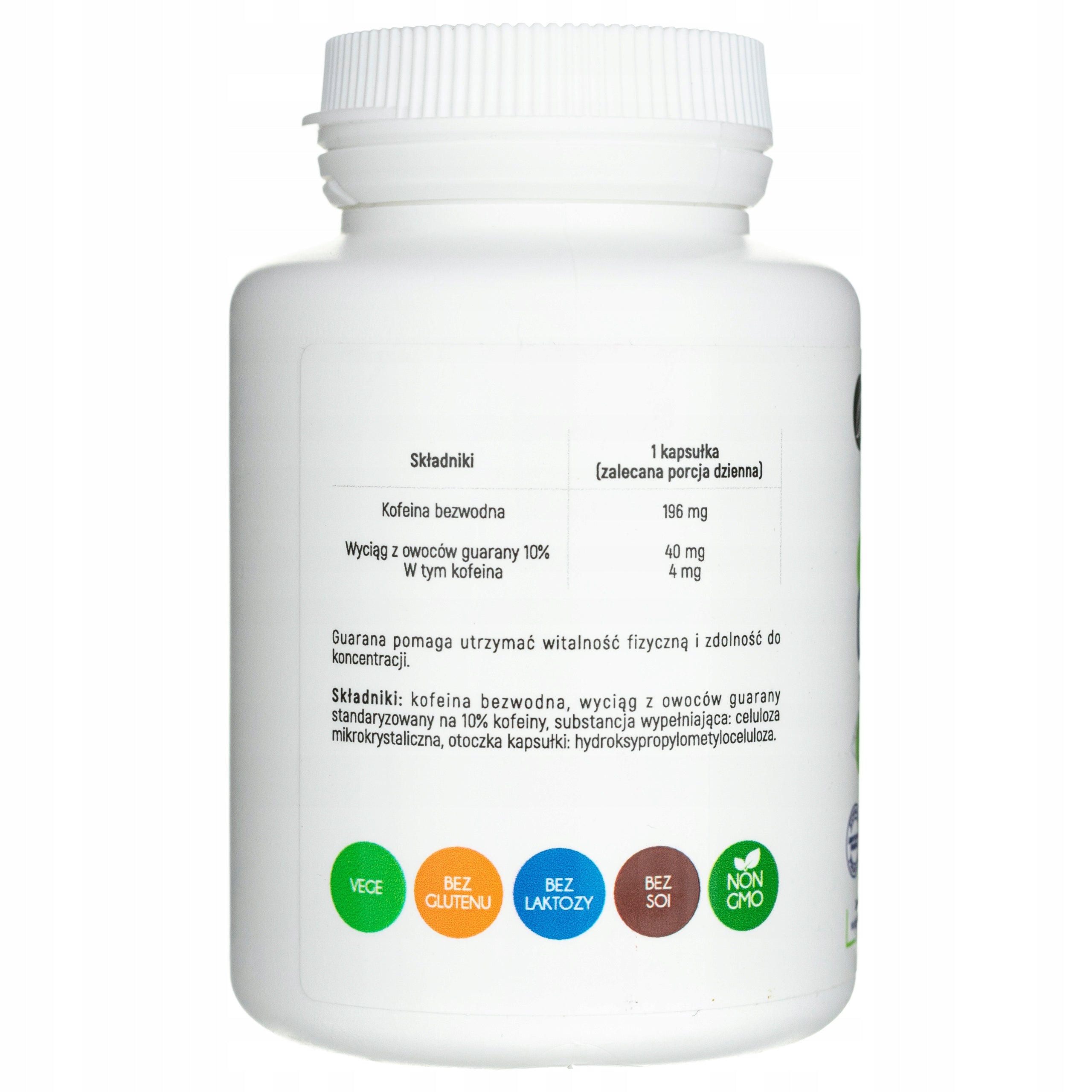 ANVITION CAFFEINE GUARANA CAFFEINE 200MG 100 CAPS Expiration date at least six months from the date of purchase