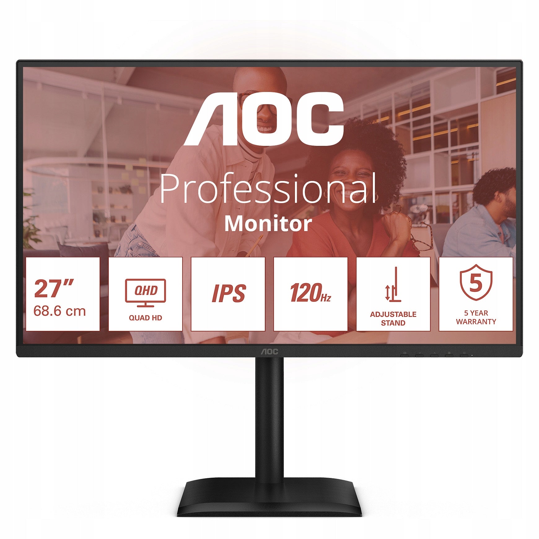 AOC INTERNATIONAL Q27E4U 27" QHD IPS 120Hz HDMI DP USB HUB