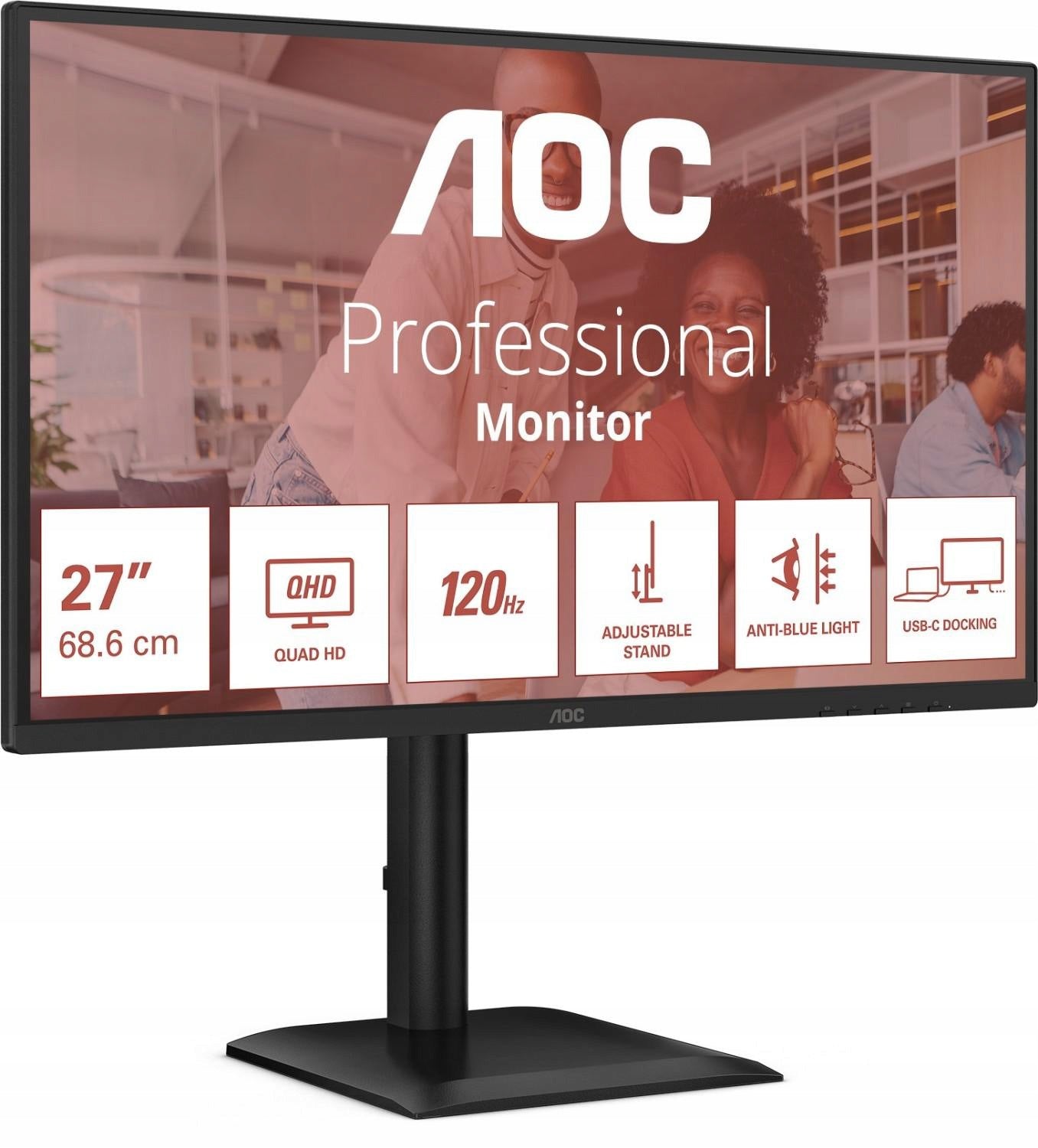 AOC Q27E4CV Monitor - 120Hz QHD IPS 27" Packaging status original