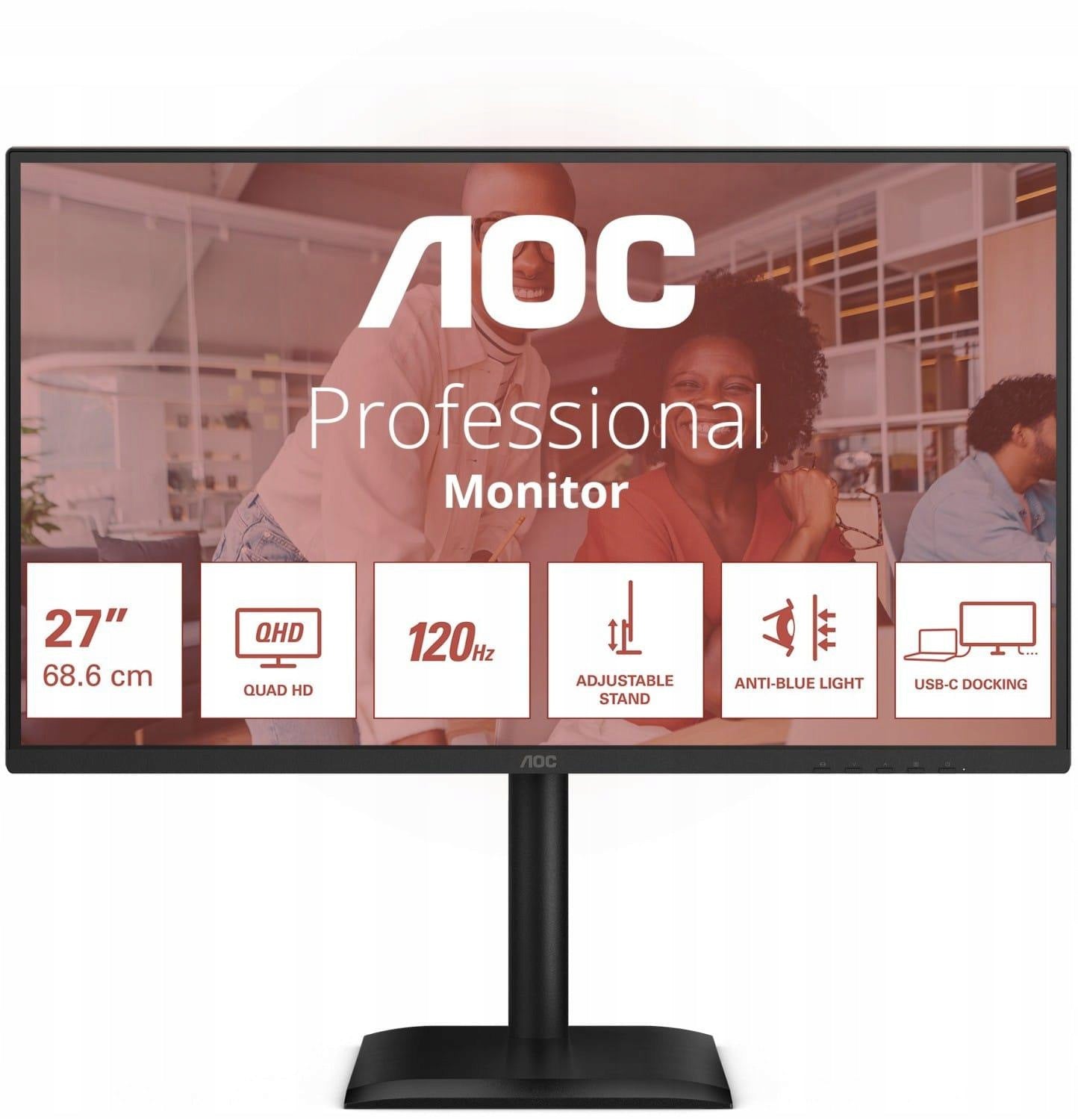 AOC Q27E4CV Monitor - 120Hz QHD IPS 27"