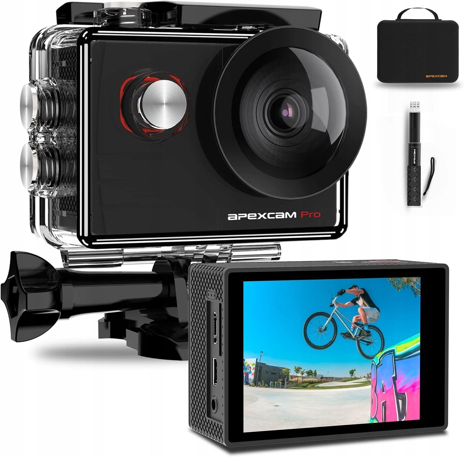 APEXCAM M90 4K WATERPROOF SPORTS CAMERA