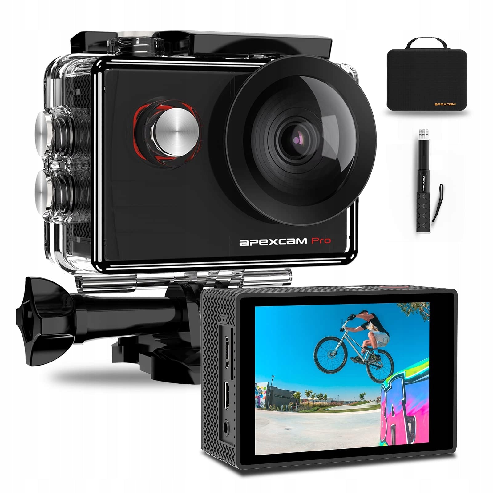 APEXCAM M90Pro 4K Camera 20MP Sports WiFi Waterproof 40m 170° Angle Brand no brand