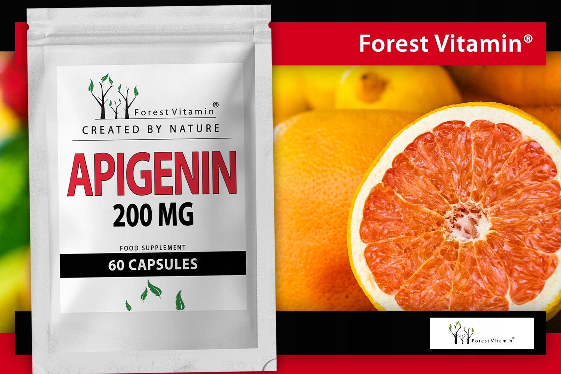 APIGENIN 200mg 60 kaps STRONGEST 100% PURE TEST Form capsules