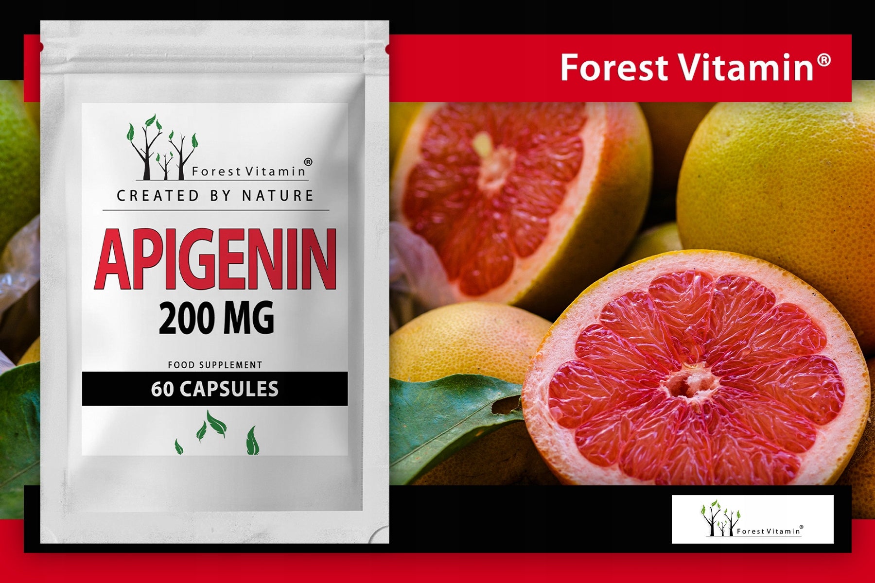 APIGENIN 200mg 60 kaps STRONGEST 100% PURE TEST Name Apigenin