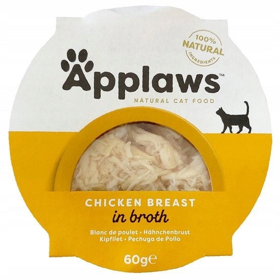 APPLAWS CAT WET CAT FOOD FILLET CHICKEN BREAST IN BROTH 10x60g Brand Applaws
