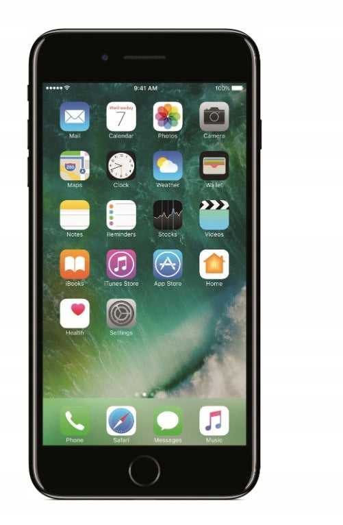APPLE IPHONE 7 PLUS 128 GB BLACK NEW Headphones included no