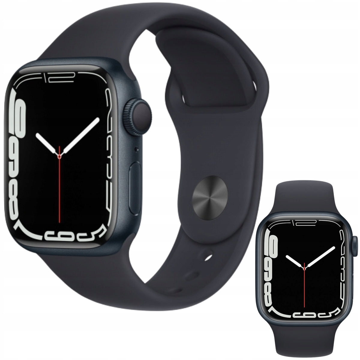 APPLE WATCH 7 41mm Smartwatch Aluminium Case Black GPS Retina